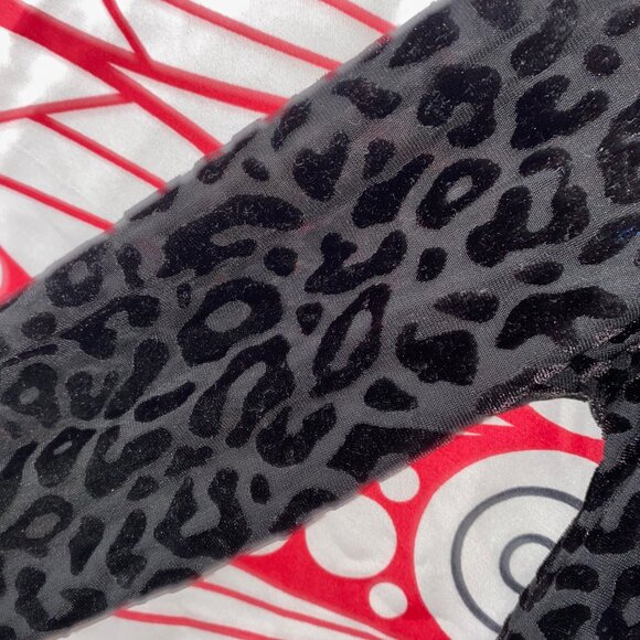 Velvet Sheer Leopard Bodysuit - Picture 10 of 11